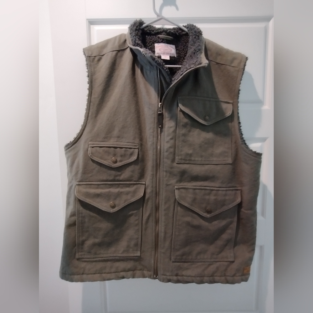 Filson Rugged Twill Fleece Lined Vest